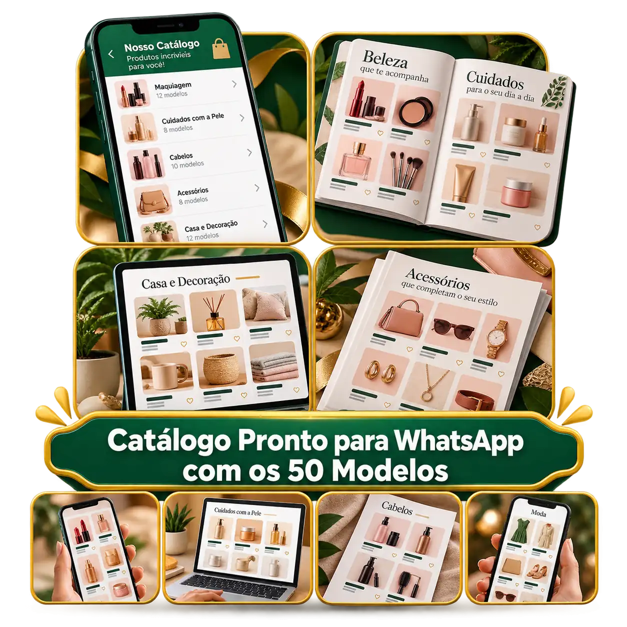 Bônus 1 — Catálogo Pronto para WhatsApp com os 50 Modelos